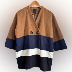 Silvian Heach 3/4 sleeve cotton colourblock jacket/blazer/coat - NWT
